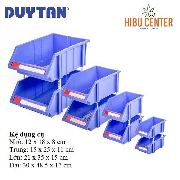 Combo 5 Cặp Kệ Dụng Cụ Nhỏ Duy Tân (12 x 18 x 8 cm) - Kệ Khay chuyên dụng đựng linh kiện điện tử, bu lông , ốc vít - Hibucenter