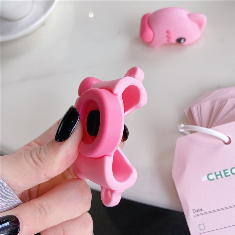 Bao Case Ốp Bảo vệ Cho Airpods 1 / Airpods 2 / Airpods Pro Hình Máy Ảnh Heo Hồng