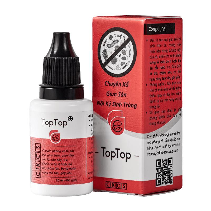 TopTop chuyên xử lý các loại giun sán ký sinh trên da, mang, vây hoặc bên trong đường ruột của cá -shopleo