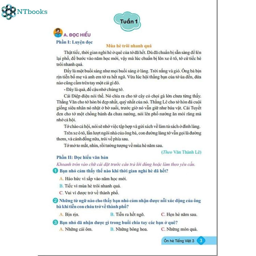 Combo 2 Cuốn Sách Ôn Hè Toán + Tiếng Việt 3 - Kết Nối
