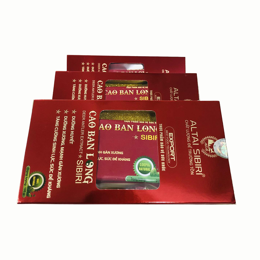 Thực phẩm bảo vệ sức khỏe Cao Ban Long Sibiri (100g)_tăng cường sức đề kháng, hồi phục sức khoẻ, tăng cường sinh lực, mạnh gân cốt, hỗ trợ các bệnh liên quan đến thiếu máu