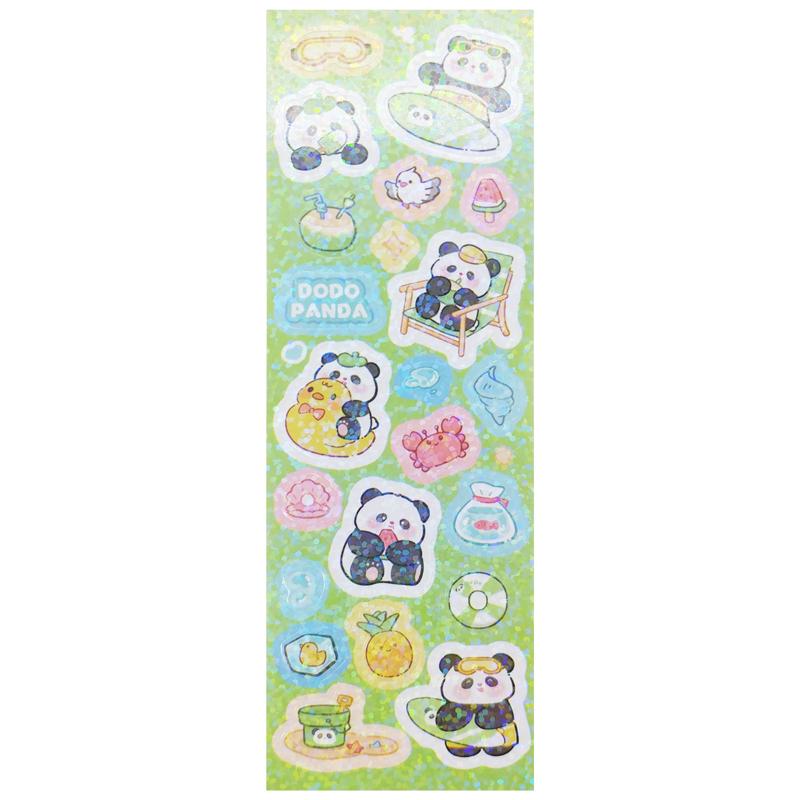 Bộ 10 Tờ Sticker Panda Gấu Trúc - WanLongDa SZ-408