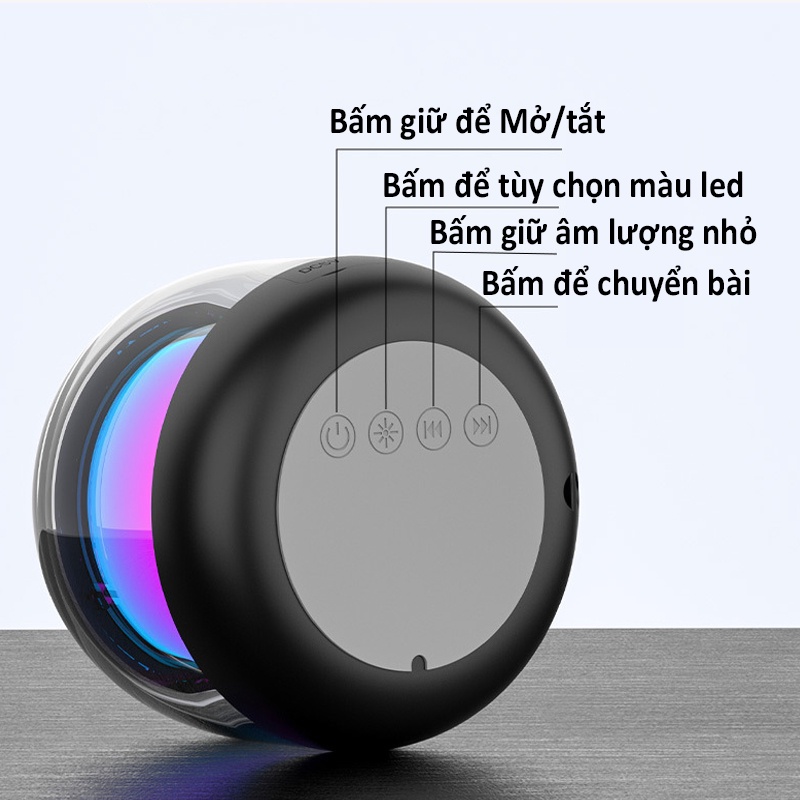 Loa Bluetooth Mini Không Dây Smart Speaker S9 Có Đèn LED Cầm Tay Giá Rẻ Treble Rời Nghe Nhạc Công Suất Lớn Hát Karaoke Vi Tính Tương Thích Với Điện Thoại Máy Tính