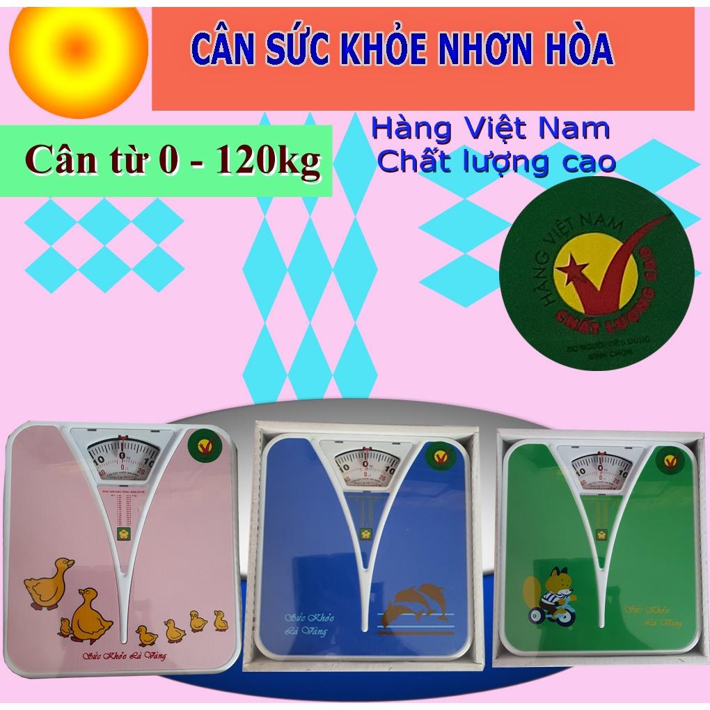 Cân Sức Khoẻ Nhơn Hoà 120kg Có thể chọn màu, Tuy nhiên nếu không có màu khách chọn Shop sẽ giao màu gần giống