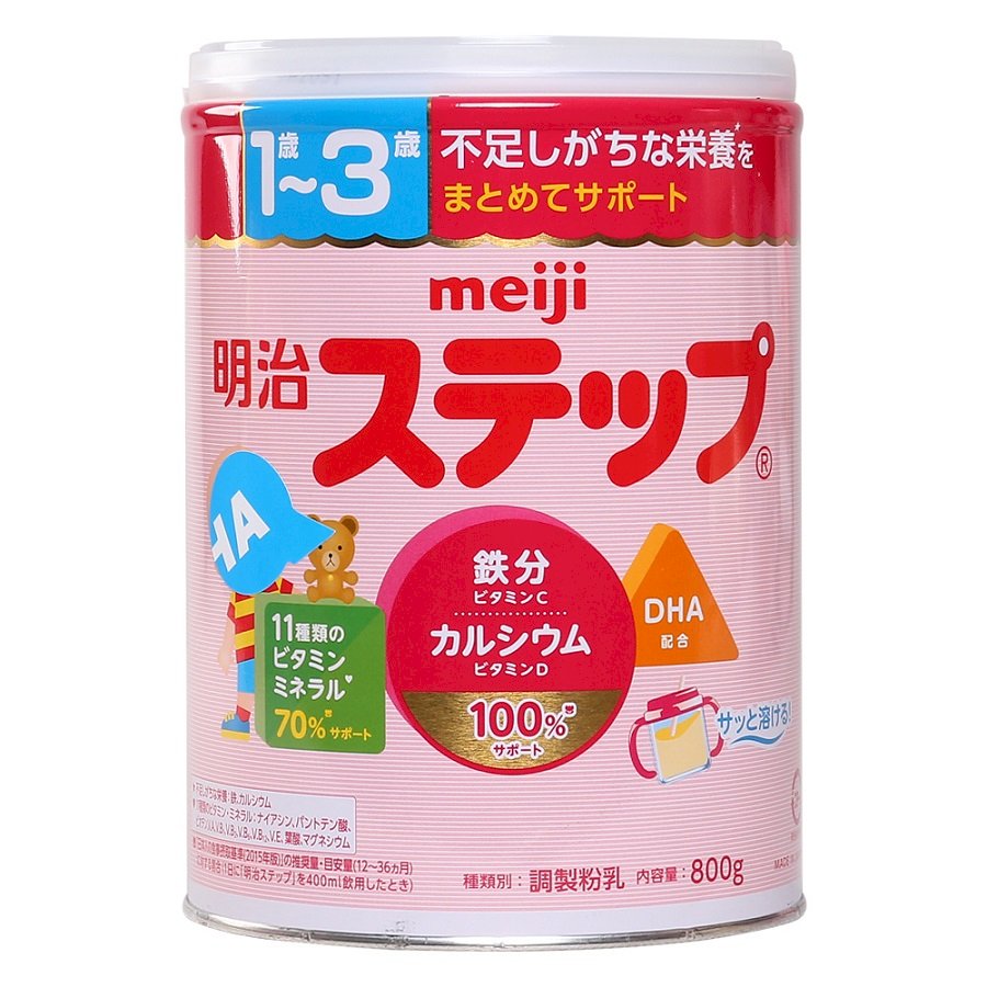 Sữa Bột Dinh Dưỡng Meiji Dành Cho Bé Từ 1-3 Tuổi (Dạng lon 820g)