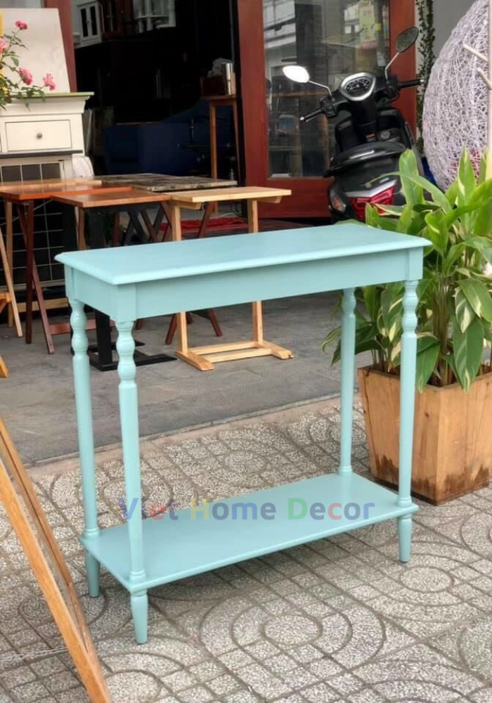 Bàn Console Trang Trí Chân Tiện Màu Xanh Lam 9001- Thương hiệu Viet Home Decor