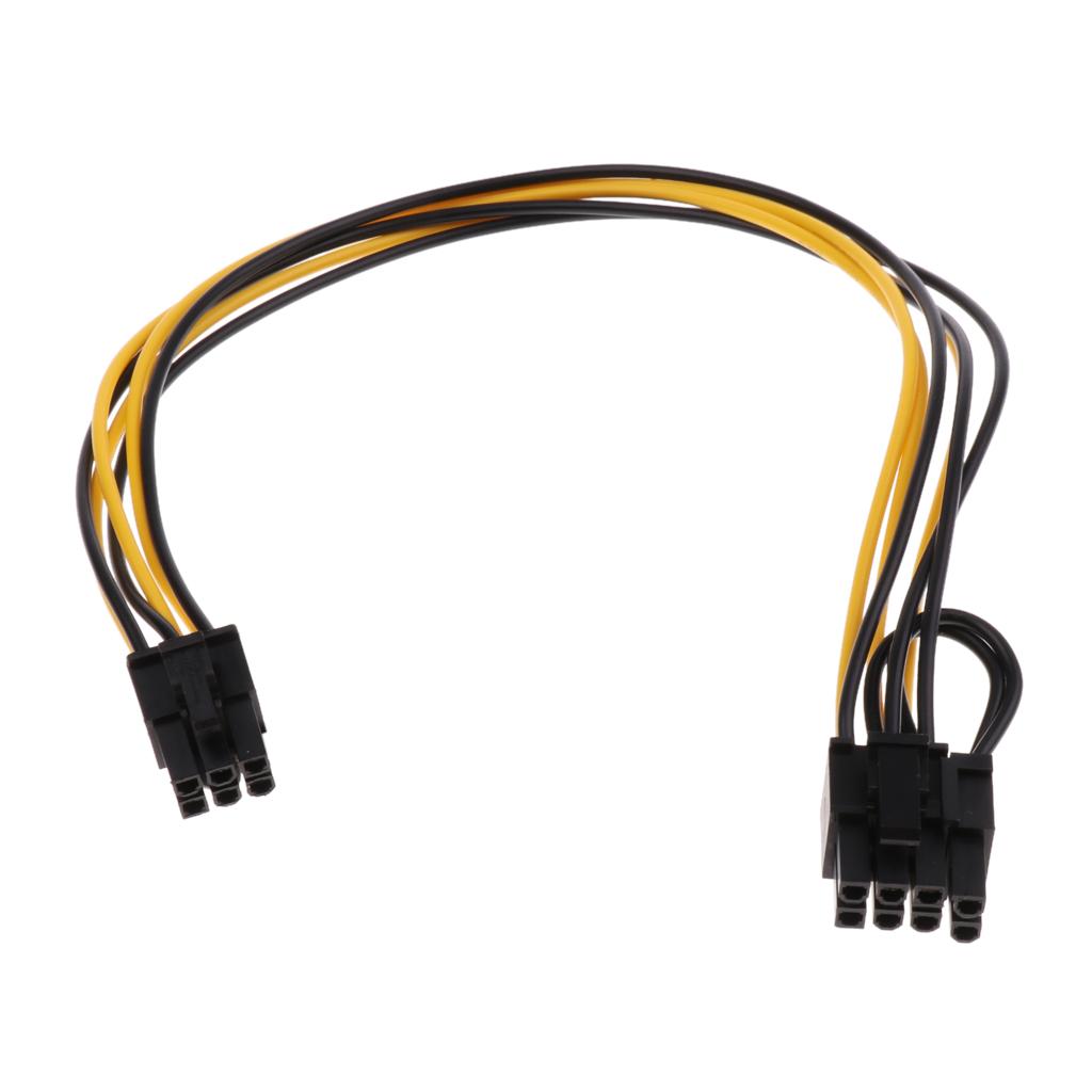 PCI-E 6-pin To 6+2-pin Power Splitter Cable Graphics Video Card Cord