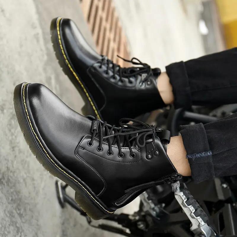 Ưu đãi nhất Martin boots ins giày thường cỡ lớn ưu đãi đặc biệt giày đôi Hàn Quốc