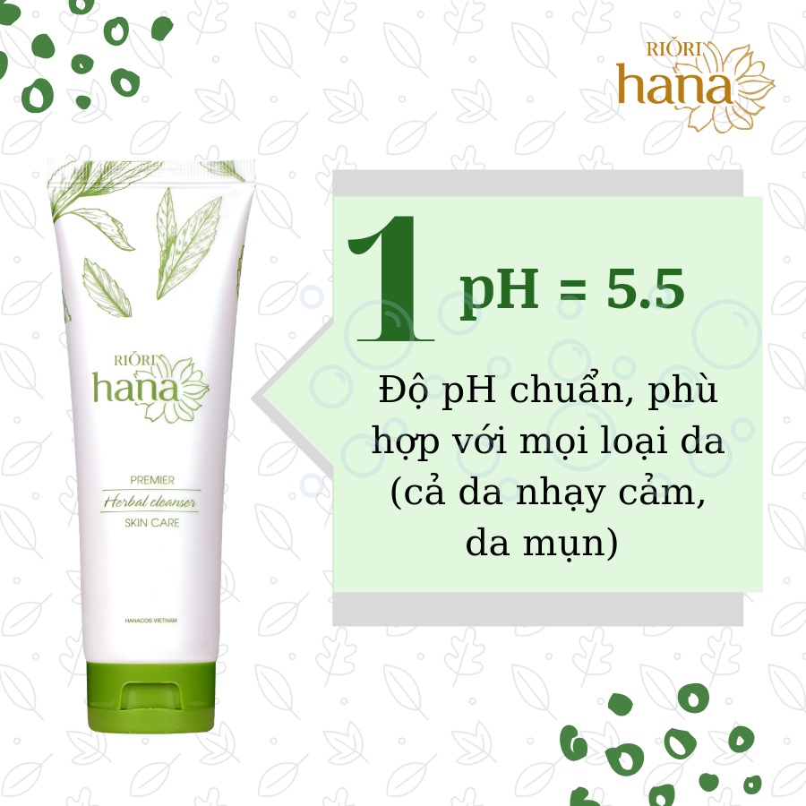 (DẠNG GÓI) Sữa Rửa Mặt Thảo Dược RIORI Herbal Cleanser 1,5g