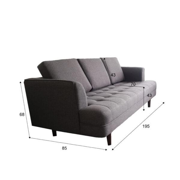 Sofa băng HD03 Juno Sofa KT 1m95 tặng kèm đôn