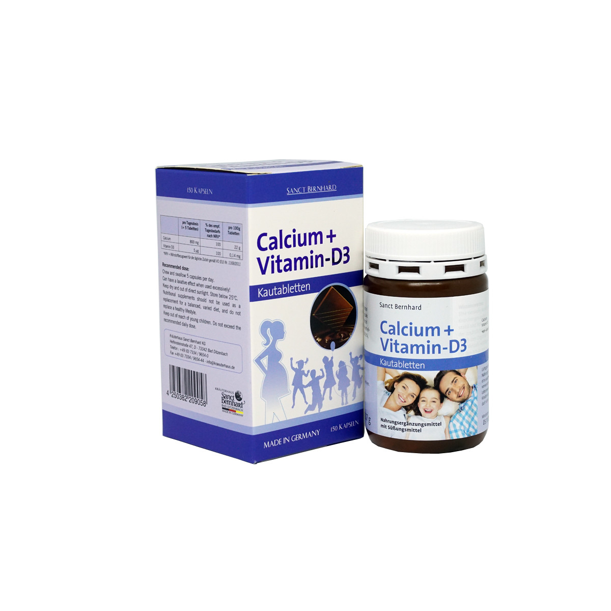 Calcium + Vitamin D3 – Bổ sung canxi, hỗ trợ hệ xương răng chắc khỏe cho trẻ nhỏ, người già mắc các chứng loãng xương, giòn xương, phụ nữ mang thai và cho con bú