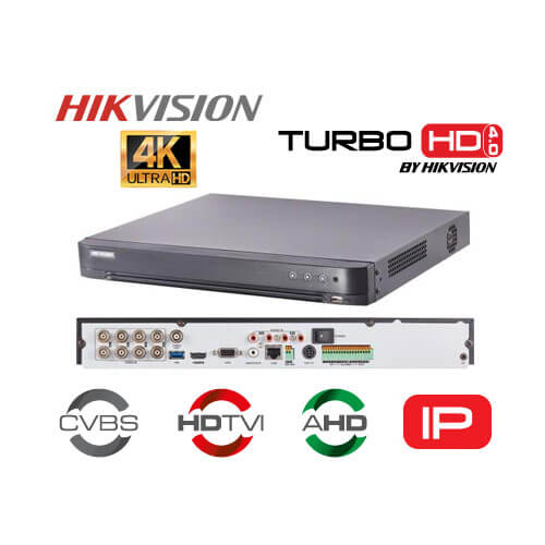 Đầu ghi hình HDTVI 8 kênh 8MP HIKVISION DS-7208HTHI-K2 (hàng chính hãng bảo hành 24 tháng)