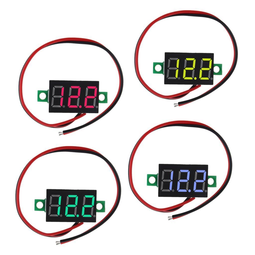 0.28 Inch 2 Wire LED DC2.5-30V Voltmeter Digital Voltage Meter