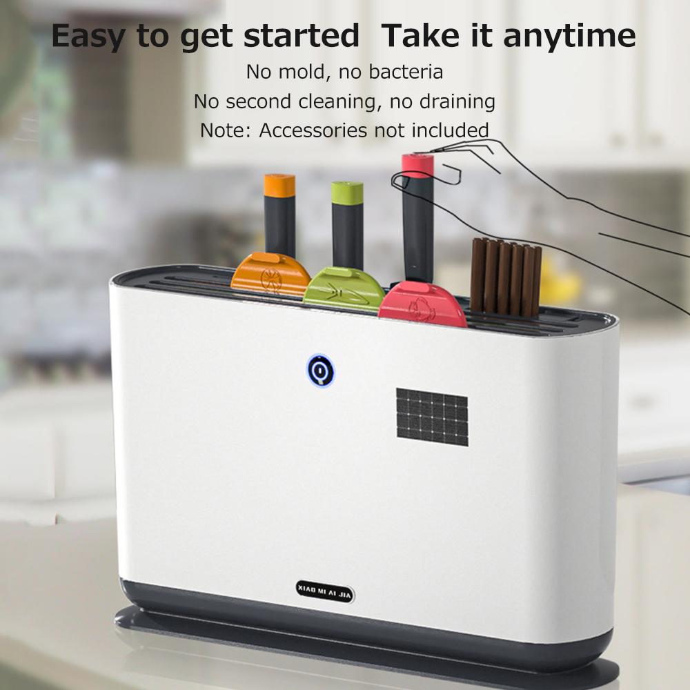 Knife Disinfection Rack Household UV Cutlery 2000mAh Chopsticks CuttingTube Intelligent Kitchen Disinfection Machine