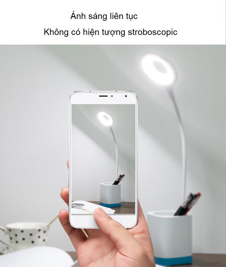 Đèn led để bàn đọc sách cắm USB pin sạc