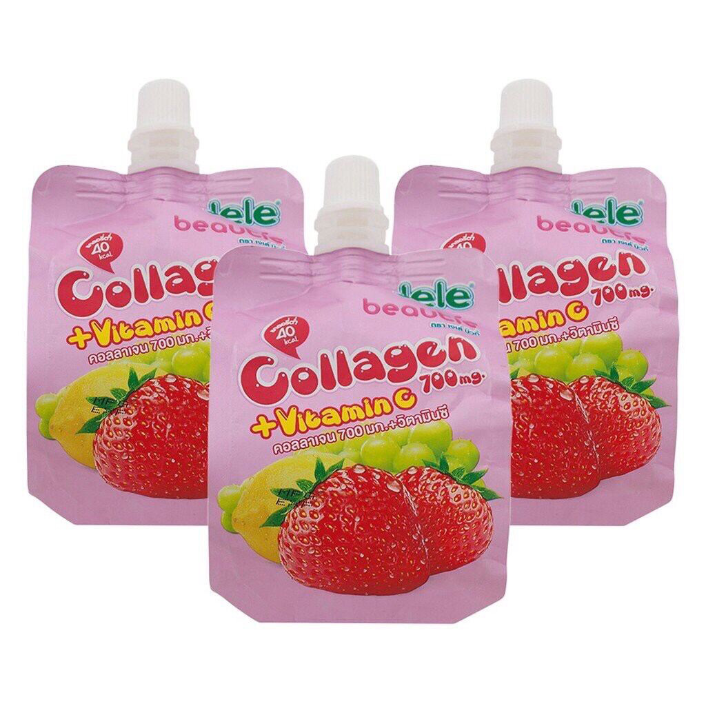 Combo 3 gói Nước ép trái cây thạch Collagen 150g