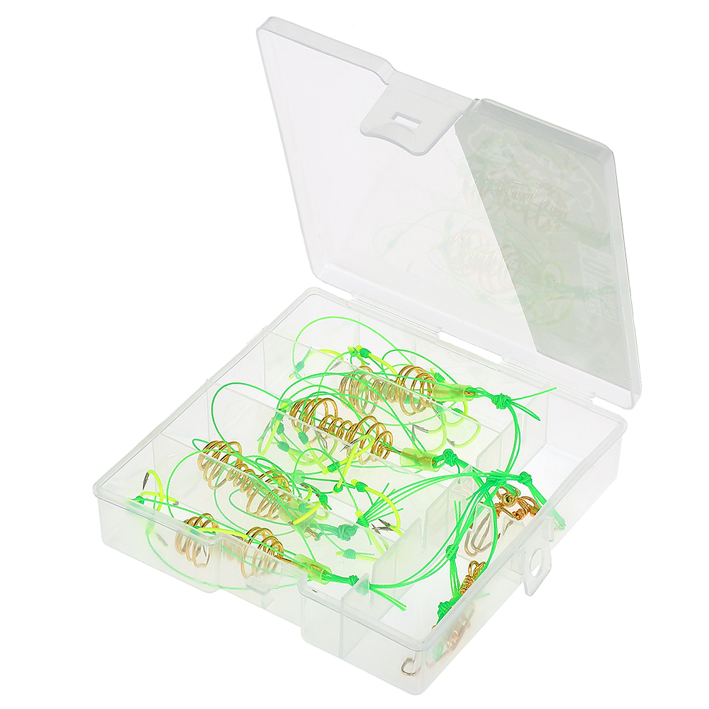 4 CÁI Móc Câu Cá chùm 6 móc câu bằng hạt huỳnh quang