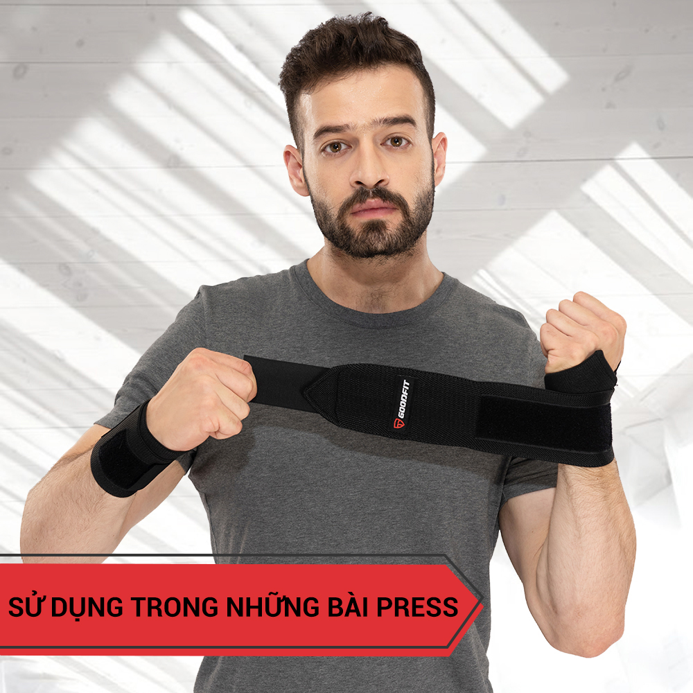 Băng quấn cổ tay tập gym GoodFit GF301W