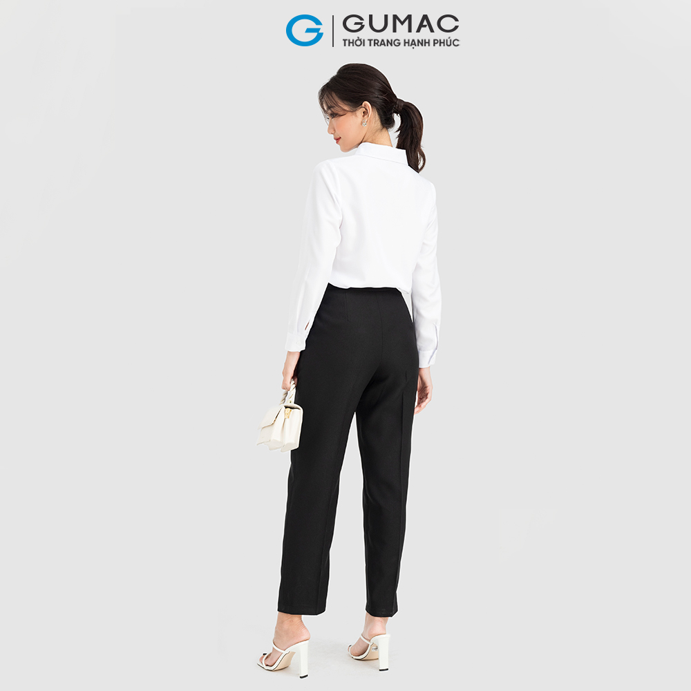 Quần tây nữ GUMAC QC08111 ống đứng lưng kiểu