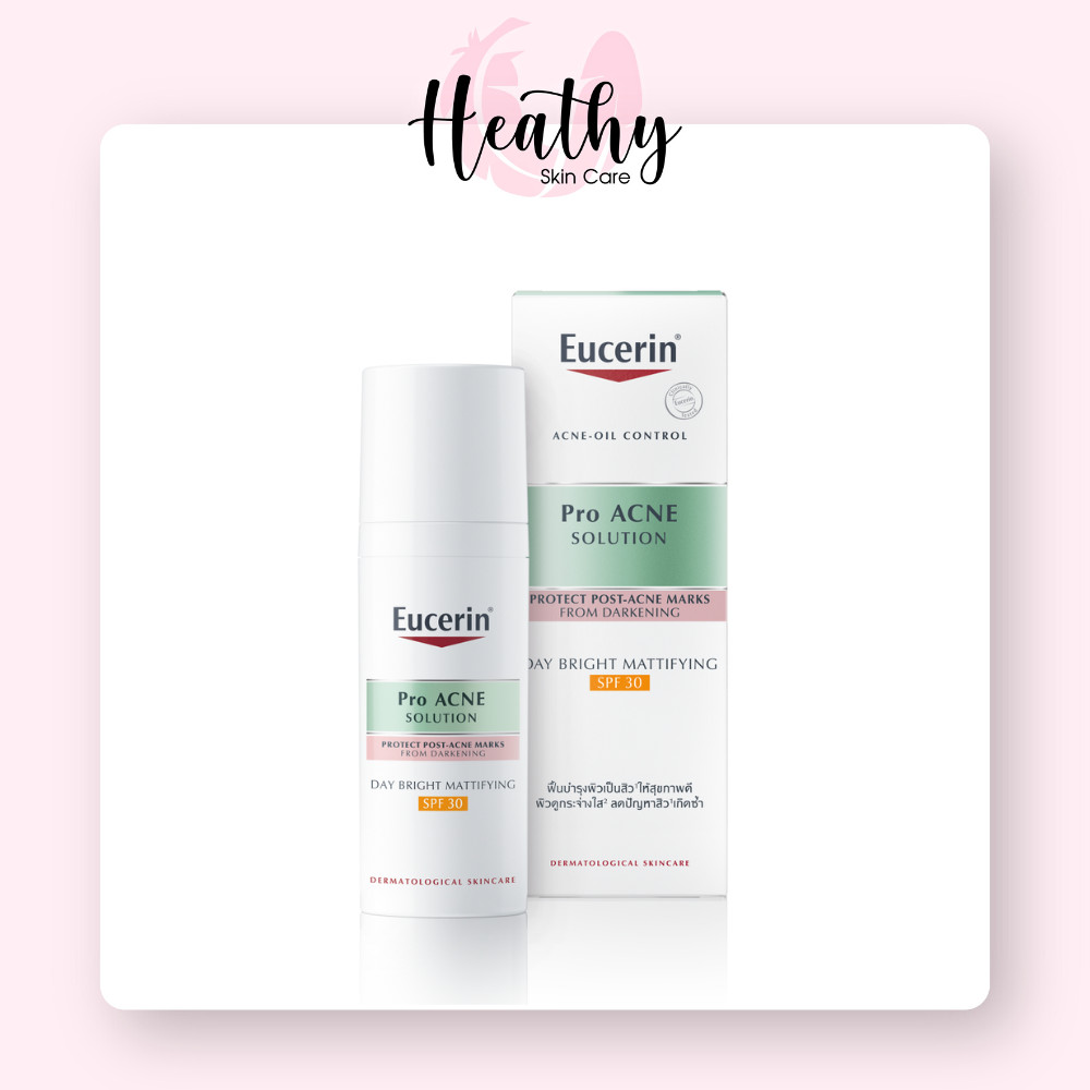 Kem Dưỡng Ban Ngày Cho Da Nhờn Mụn Eucerin Pro Acne Day Bright Mattifying SPF30 50ml