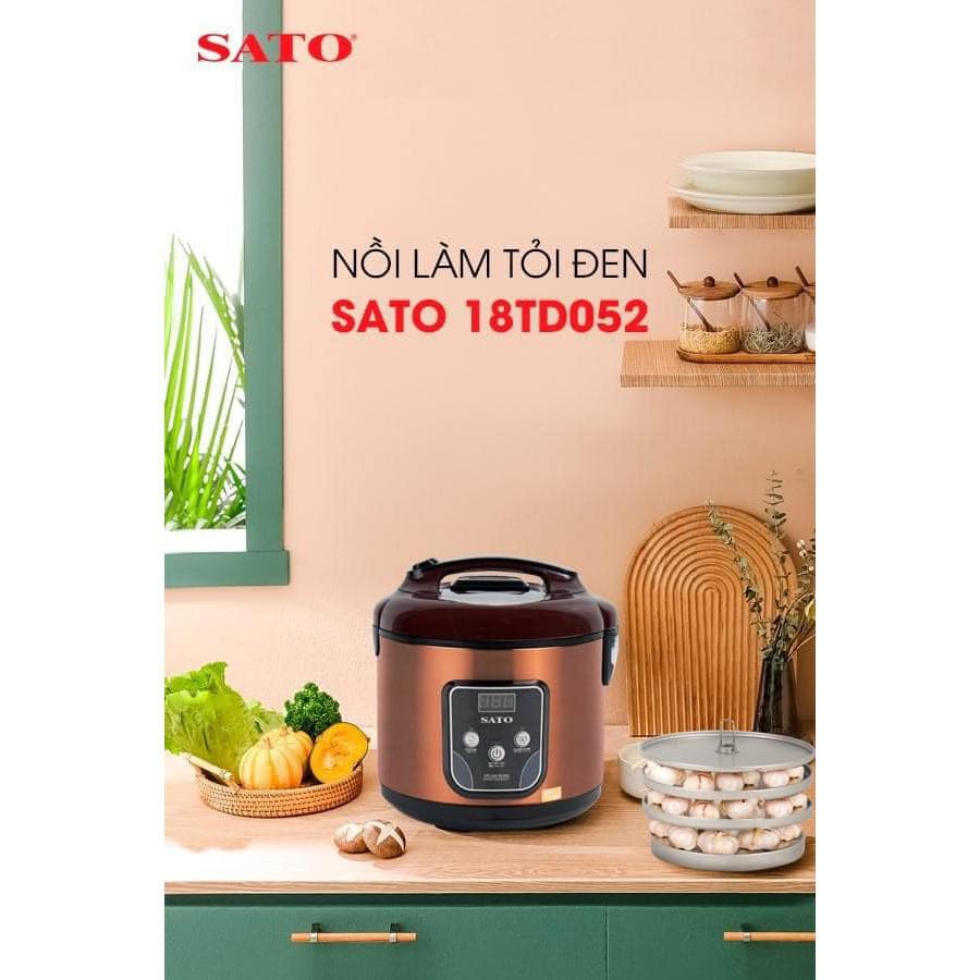 Nồi làm tỏi đen SATO 18TD052 Công nghệ Nhật Bản, dung tích 4,5L. Thiết kế sang trọng,màu sắc trang nhã