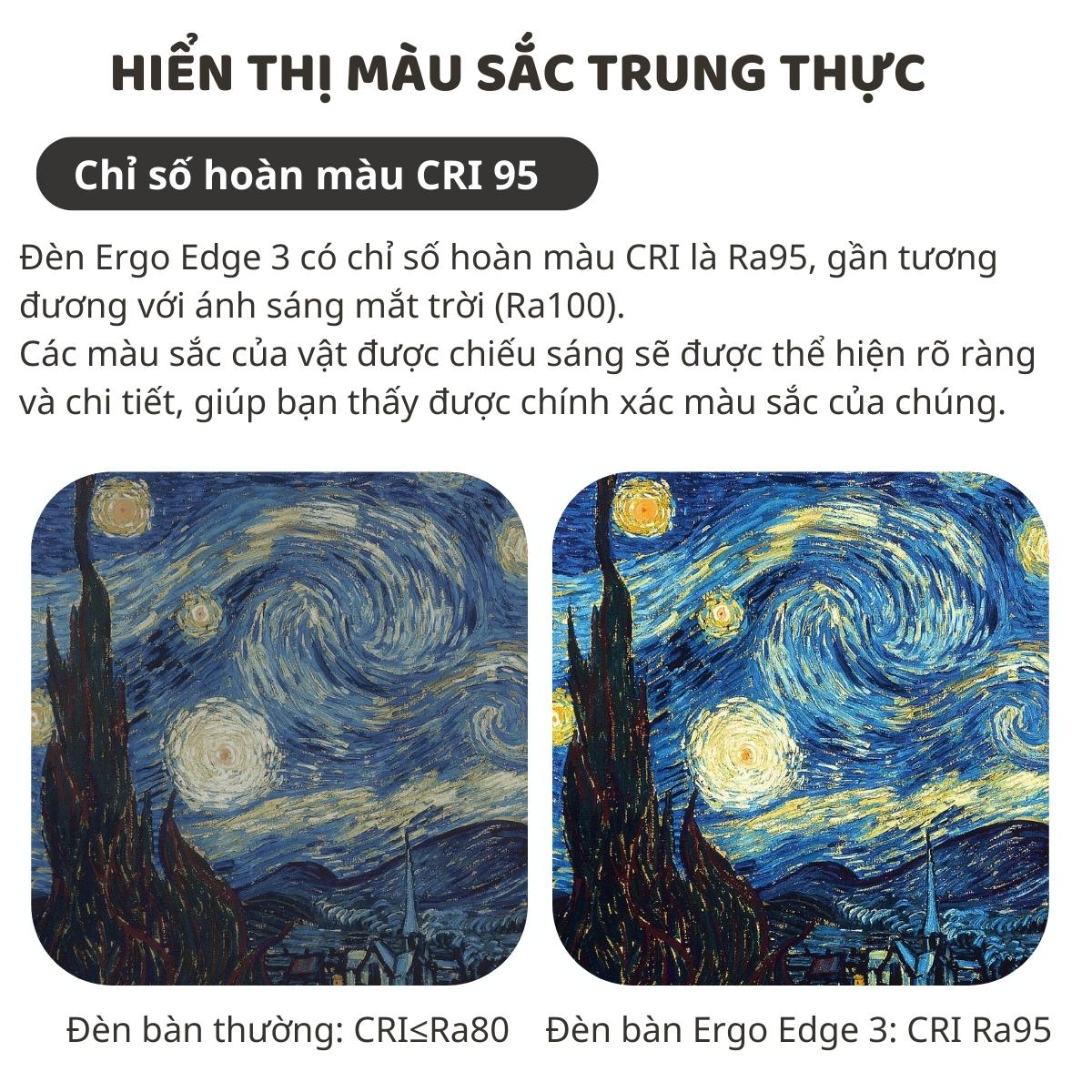 Đèn bàn học bảo vệ mắt DandiHome Ergo Edge chống cận để làm việc, học tập có thể kéo dài và gấp gọn - 3 phiên bản