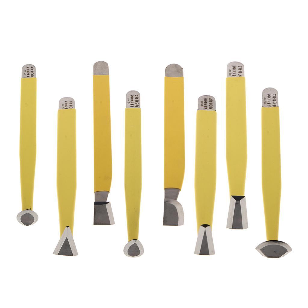 8 Types Tungsten Steel Fettling Pottery Ceramics Clay Hand Tools