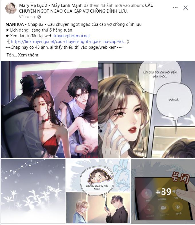 câu chuyện ngọt ngào của cặp vợ chồng đỉnh lưu chapter 82.1 1