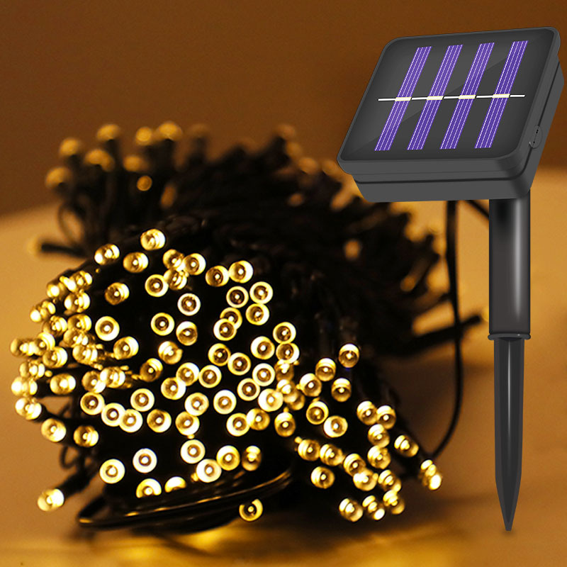 Đèn Trang Trí Năng Lượng Mặt Trời Dây LED 100 Bóng - Chiều Dài 12M - Trang Trí Mọi Góc Cạnh - DA3016