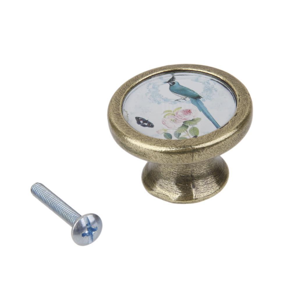 Set of 3pcs Vintage Rustic Cabinet Door Drawer Handles Pull Knobs Hardware
