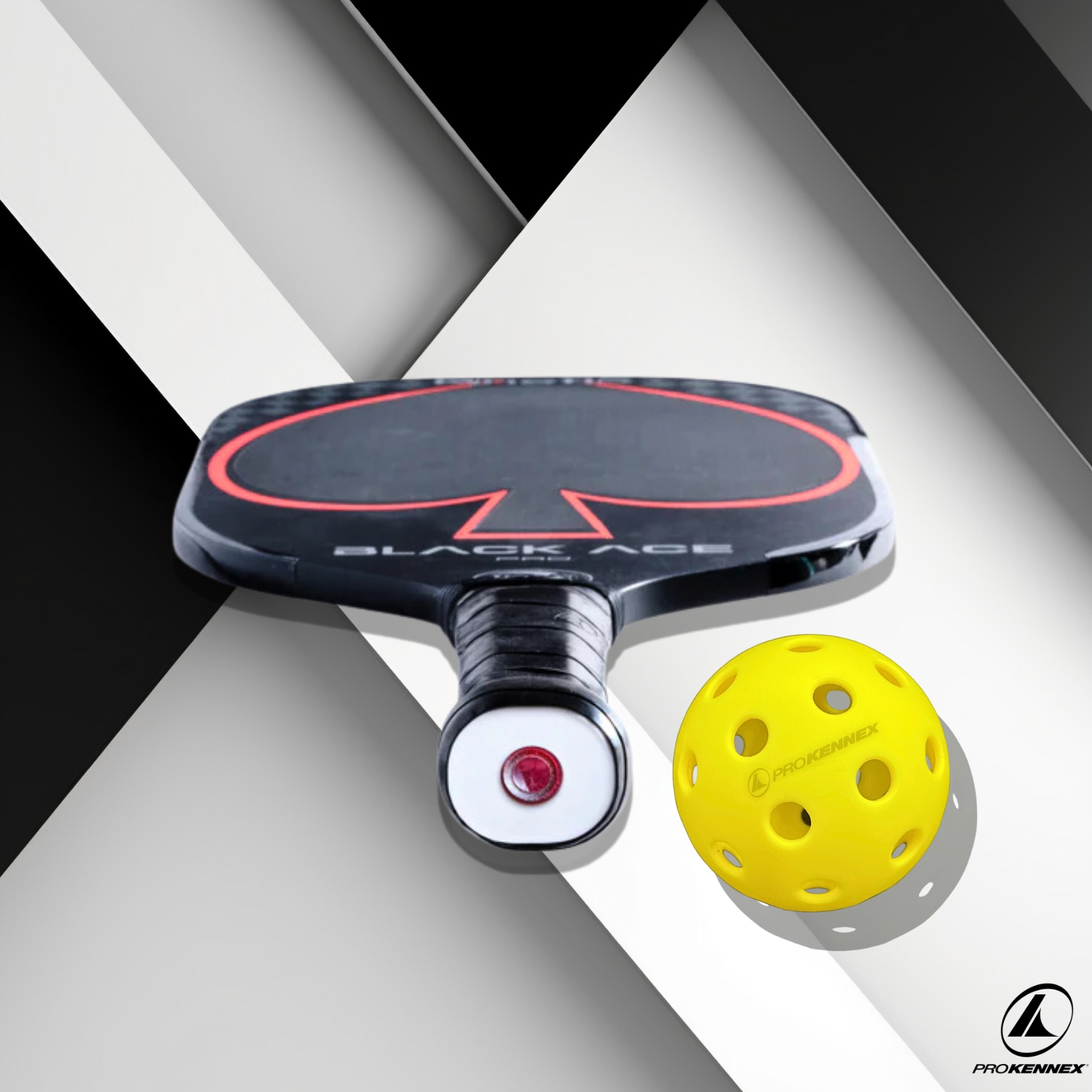 Vợt Pickleball ProKennex Black Ace Pro carbon chất lượng chính hãng tặng kèm túi đựng Bảo hành 9 tháng