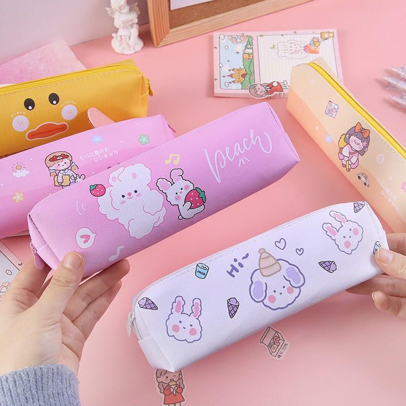 Túi đựng bút cao cấp phong cách Hàn Quốc nhiều hình cute 2021