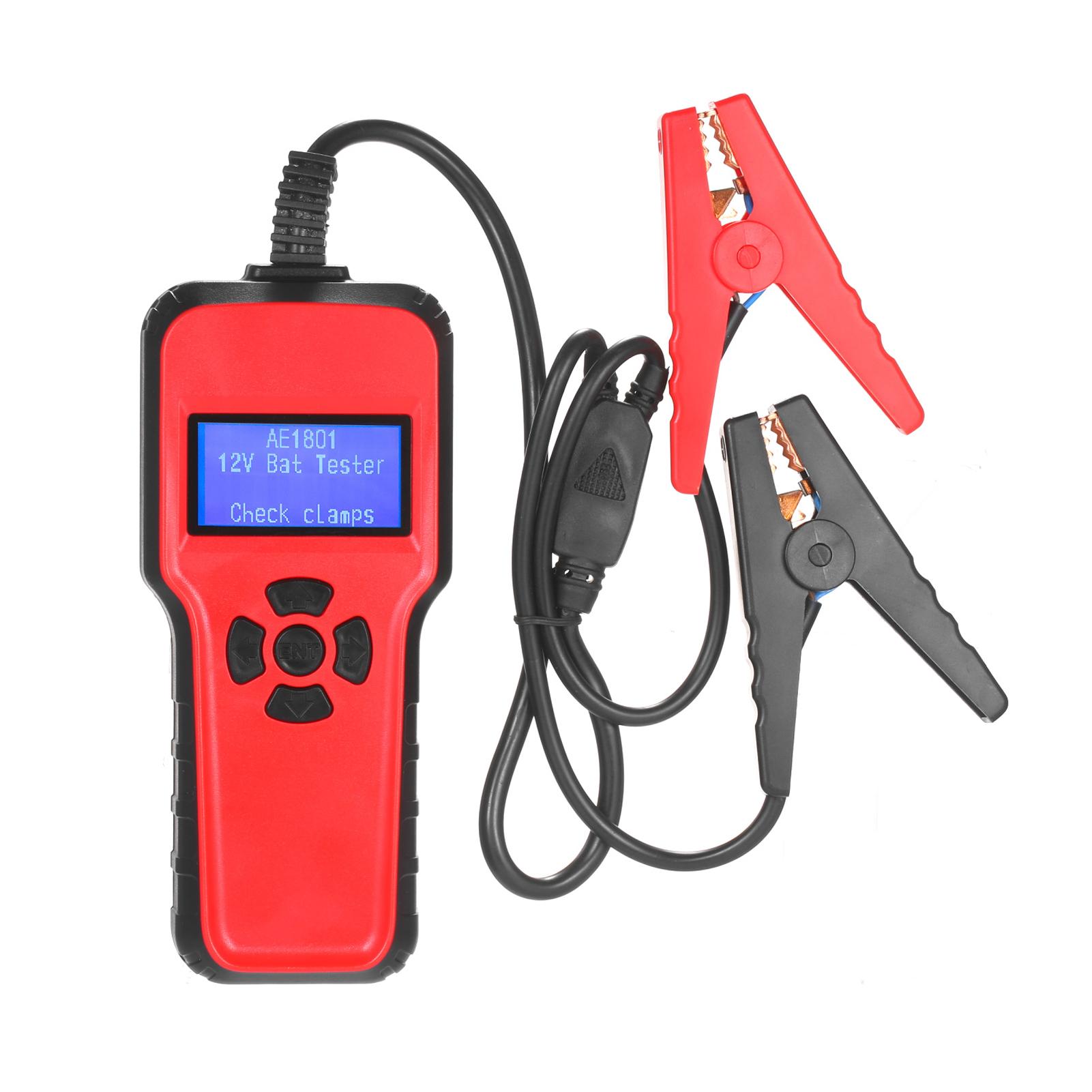 AE1801 Digital 12 V Battery Analyzer Car Battery Tester Battery Capacity Voltage Testing Device Voltage Resistance CCA Value Battery Condition Analyzing