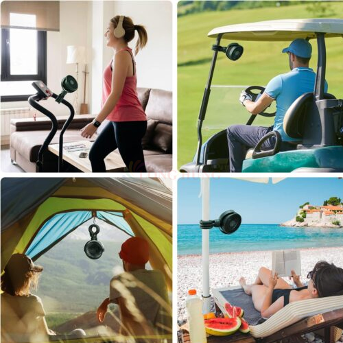 Quạt mini tích điện cầm tay Jisulife Stroller Fan Life1 Plus 4000mAh - Hàng chính hãng