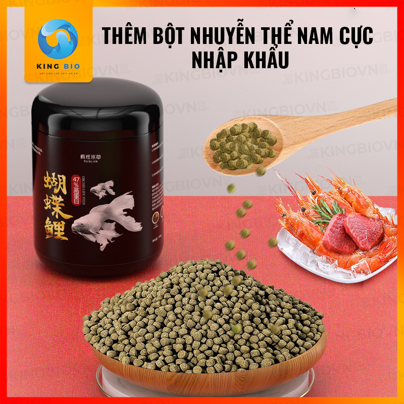 Cám FKSC Butterfly Carp - Thức ăn cho cá chép sư tử giúp tăng trọng, sáng màu và hỗ trợ tiêu hóa