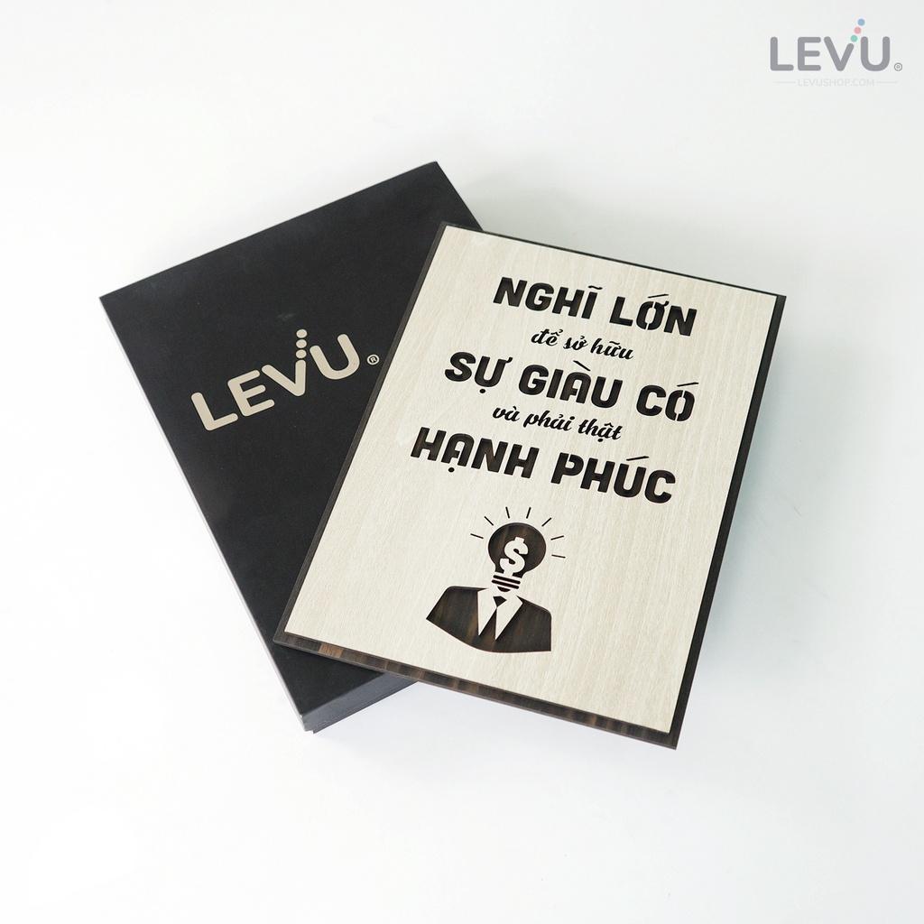 Tranh treo tường slogan khẩu hiệu thúc đẩy tư duy nghĩ lớn LEVU LV129