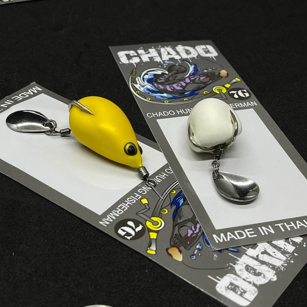 Nhái hơi Thái Lan CHADO 3.5cm / 7gr Phukiencaulure25 nhái hơi câu lure chống vướng tốt, chuyên lure, cá lóc siêu nhạy