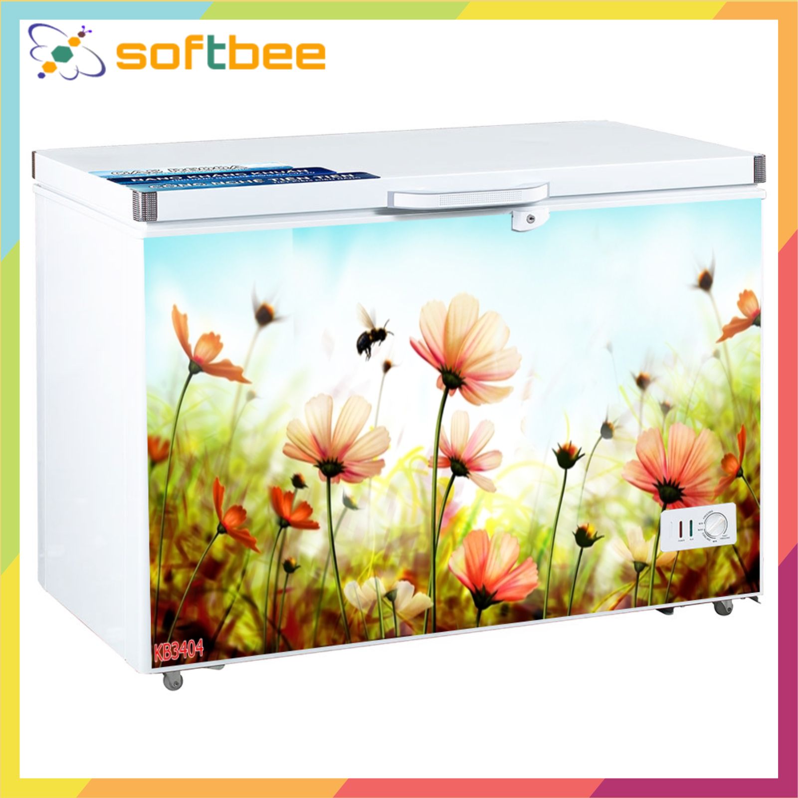 Miếng dán tủ đông ngang, chất liệu decal chống nước, có sẵn keo mặt sau, độ bám dính tốt, kích thước 0.9m x 1.5m / miếng