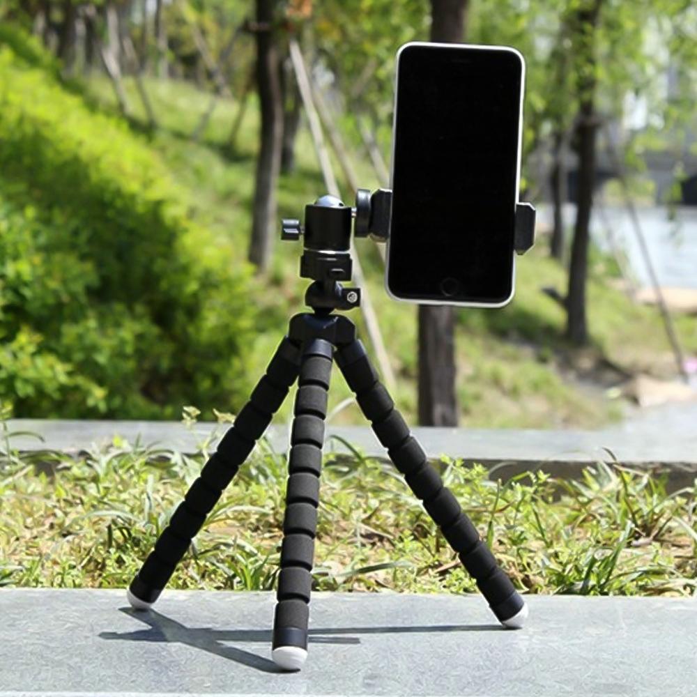 Portable Mini Octopus Tripod Stand with Phone Holder for Live Streaming Selfie