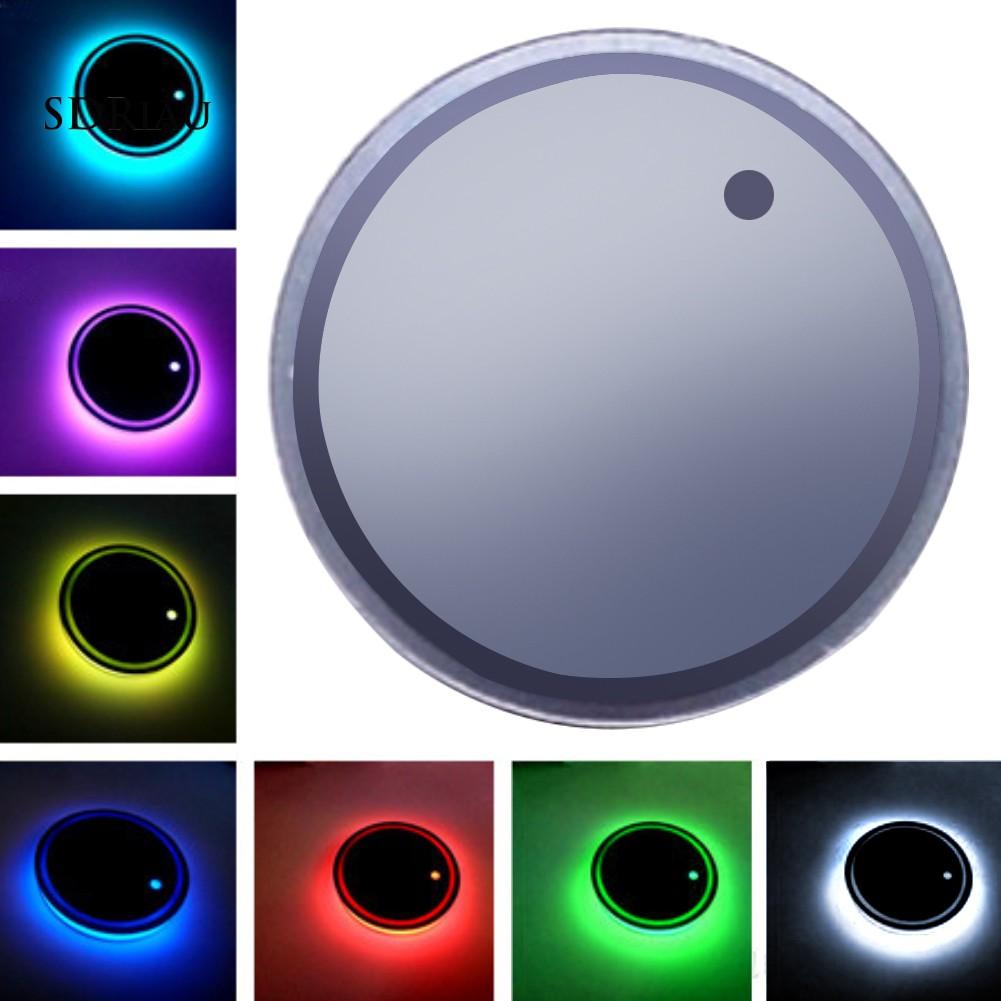 Tấm lót cốc đèn LED sáng tạo trang trí nội thất xe hơi