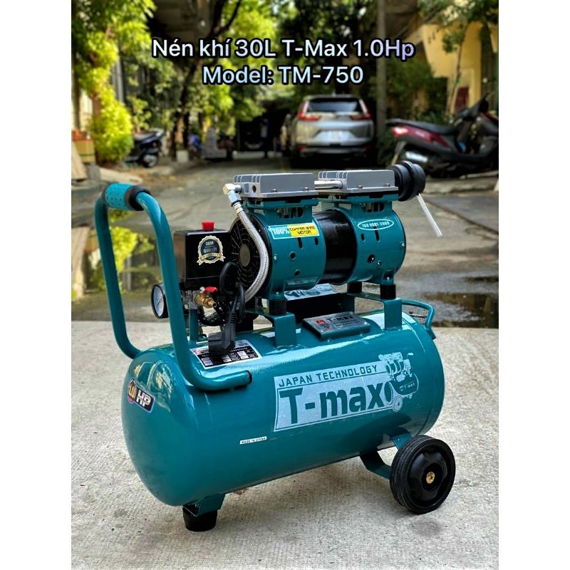 Máy Nén Khí Không Dầu T-MAX TM-750 (Bình 30L - 1HP)