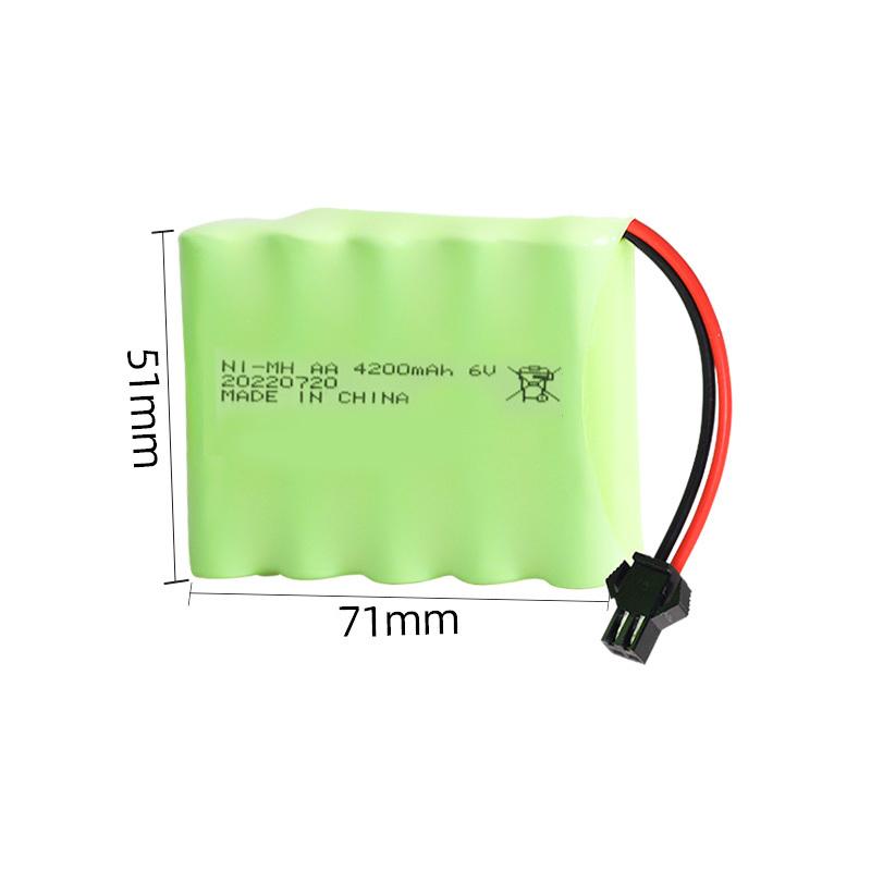 6v 4200mAh Nimh Pin AA Cho Rc đồ chơi Xe Ô Tô Xe Tăng Robot Súng Nâng Cấp Gói Pin 3000mah Cho Thuyền Rc Pin Sạc 6V Màu sắc: Mỹ