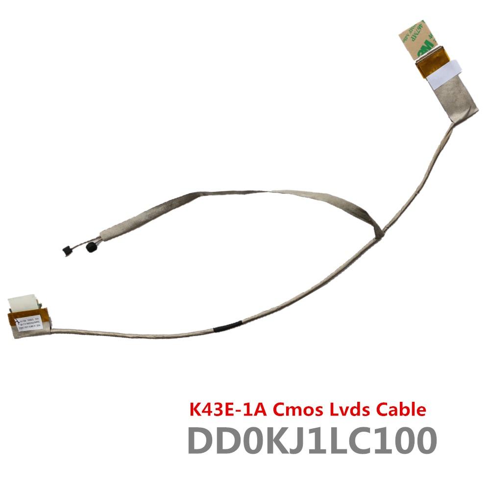 New DD0KJ1LC100 Cable For Asus X44 X44H X44C X44HY X44HR X44LY X44HR X84h X84C X84 A83 A83S A84 A84S K84L K84 Lcd Lvds Cable