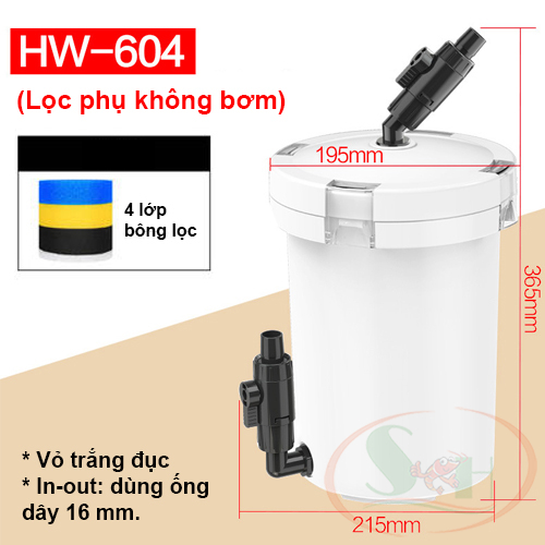 Lọc phụ Sunsun HW EW 603, 604 mini không bơm pre filter lọc thô