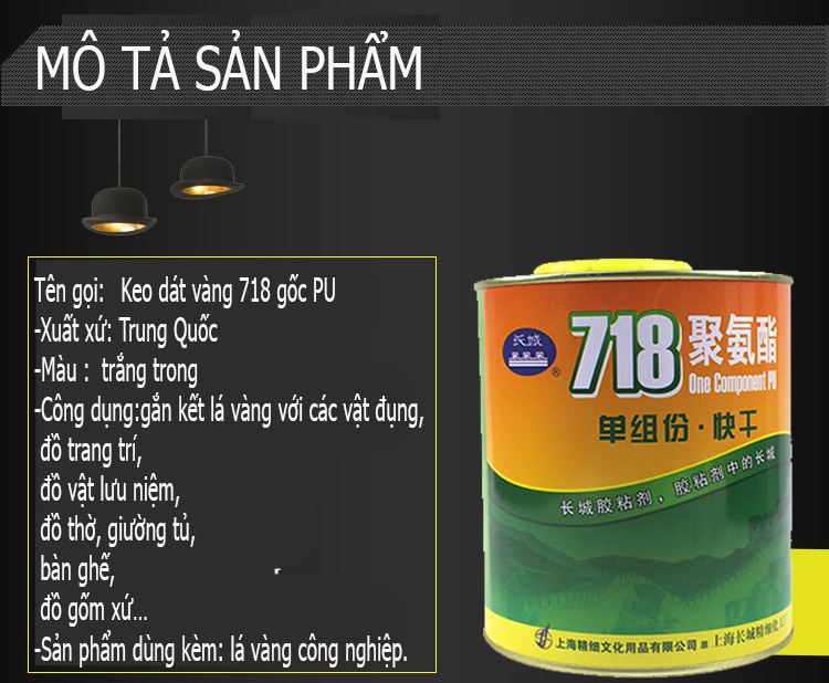 Keo Dát Vàng 718 Chuyên Dát Vàng Cho Trang Trí Đồ Nội Thất, Tượng Phật, Phào Chỉ