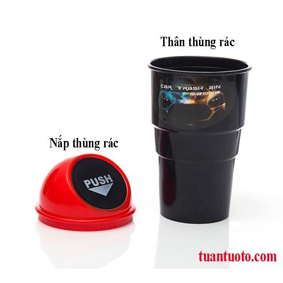 Thùng đựng rác trên ô tô