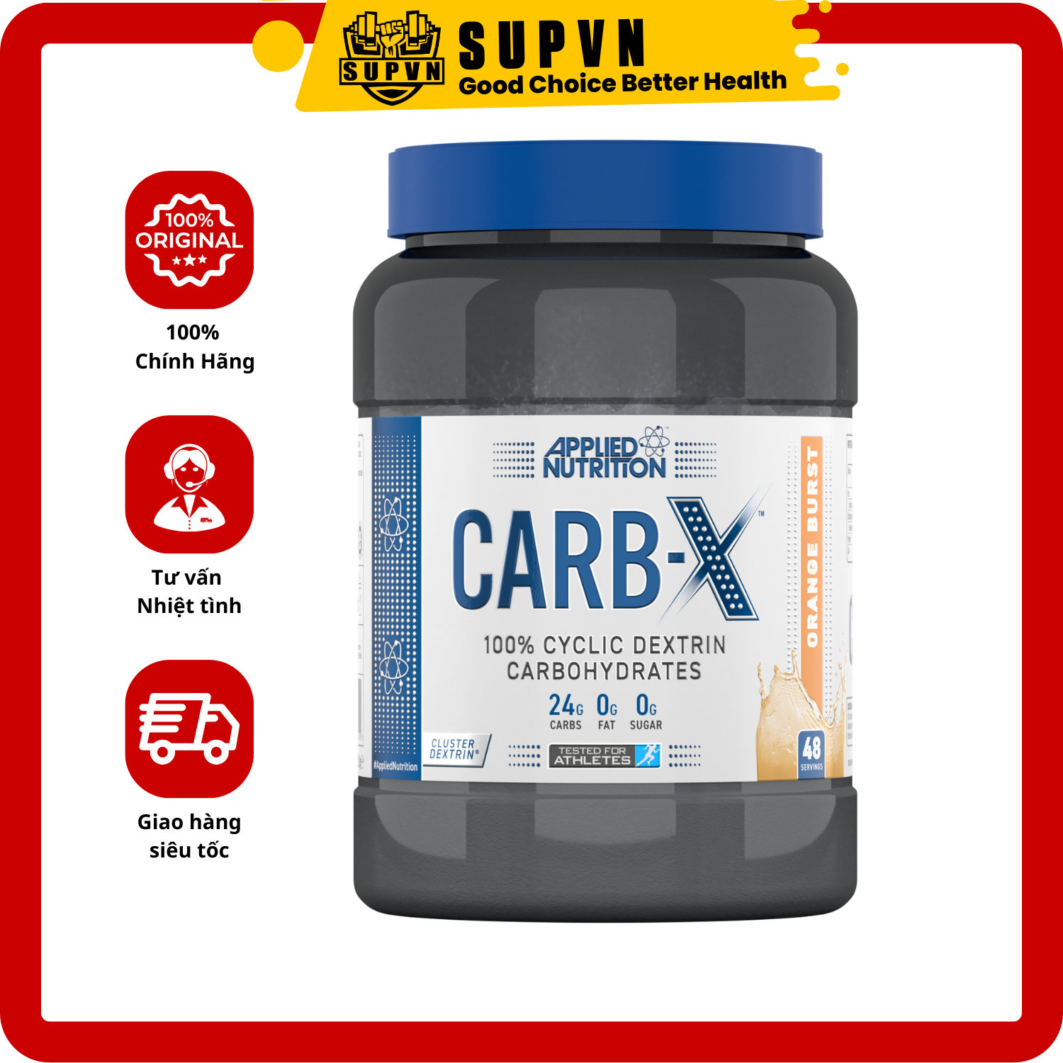 Carb X  - Carbohydrates Hòa Tan Nhanh - Cung Cấp Và Phục Hồi Năng Lượng Nhanh Chóng Tinh Bột Nhanh Từ Anh Quốc