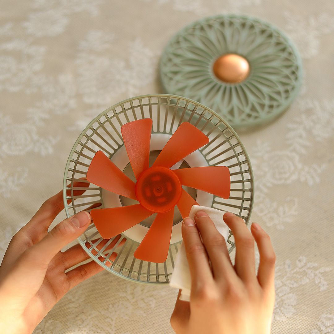 Quạt máy tính để bàn Xiaomi Sothing Quạt treo tường có đầu lắc Quạt làm mát nhỏ với đèn ban đêm Quạt có độ ồn thấp di động có thể sạc lại