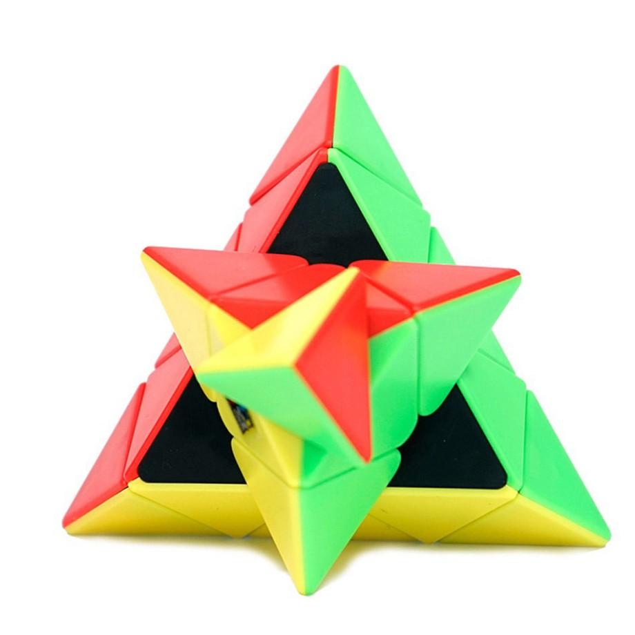 Rubik Biến Thể Tam Giác Pyraminx Stickerless MoYu MeiLong MFJS Pyramid Tam Giác