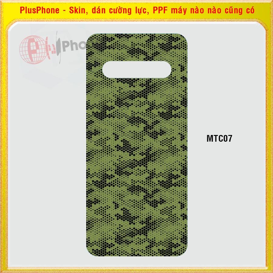 Dán Skin cho điện thoại LG V40, V50, V50s, V60 thinQ màu Matrix camo